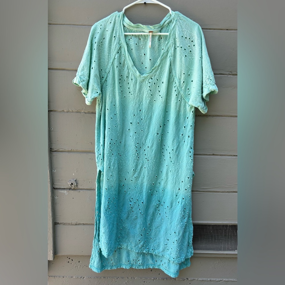 Free People Green Relaxed Swim Coverup